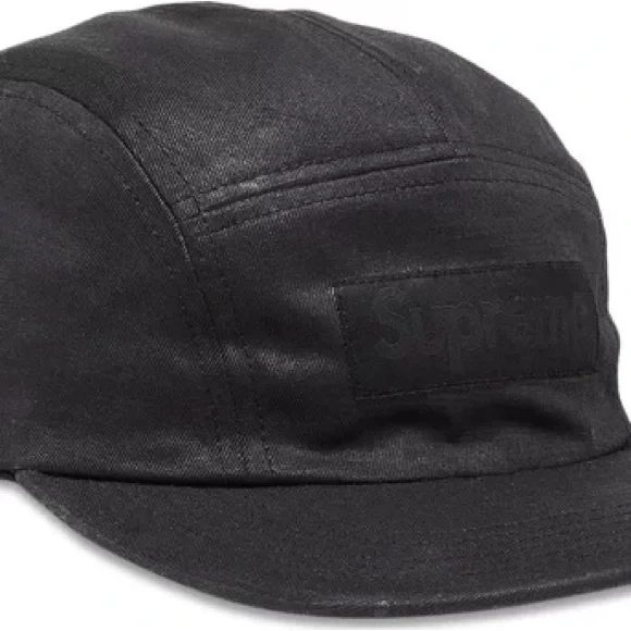 Supreme × MM6 Maison Margiela Camp Cap Supreme x MM6 Maison Margiela Painted Camp Cap Black White